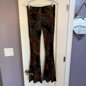 Free People Velvet Float on Butterfly Stretch Flares